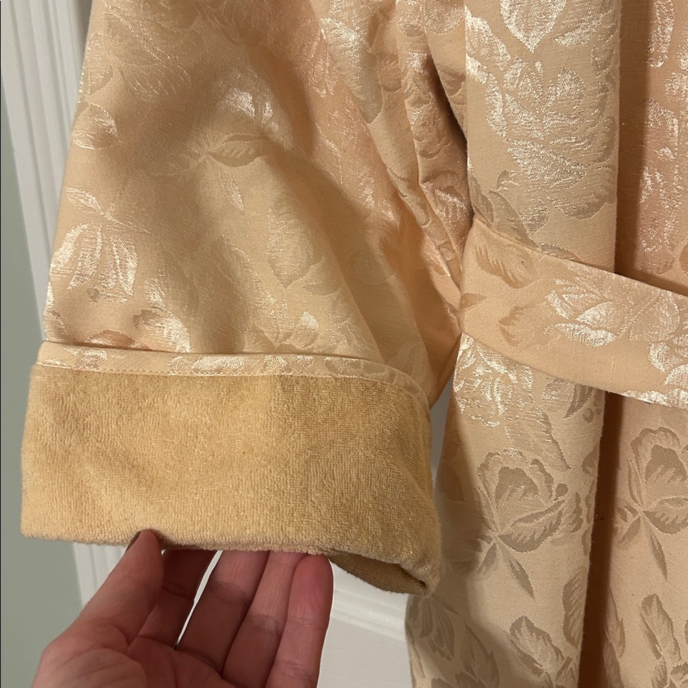 Vintage 80s Victorias Secret Gold Label Robe Lined Size Medium/Large EUC Rare - Picture 10 of 16